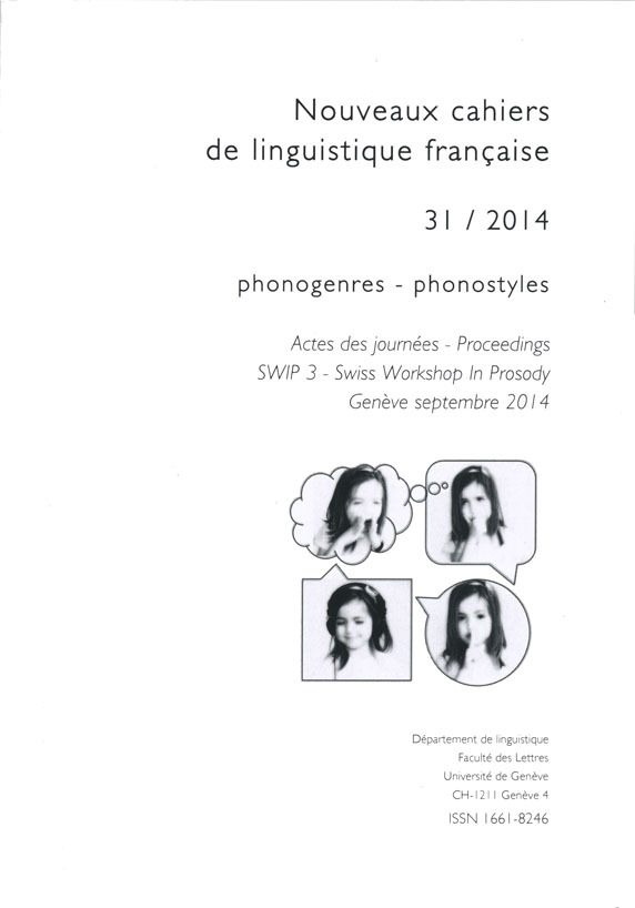 PHONOGENRES - PHONOSTYLES