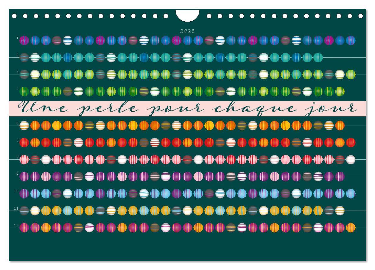 Une perle pour chaque jour (Calendrier mural 2025 DIN A4 vertical), CALVENDO calendrier mensuel