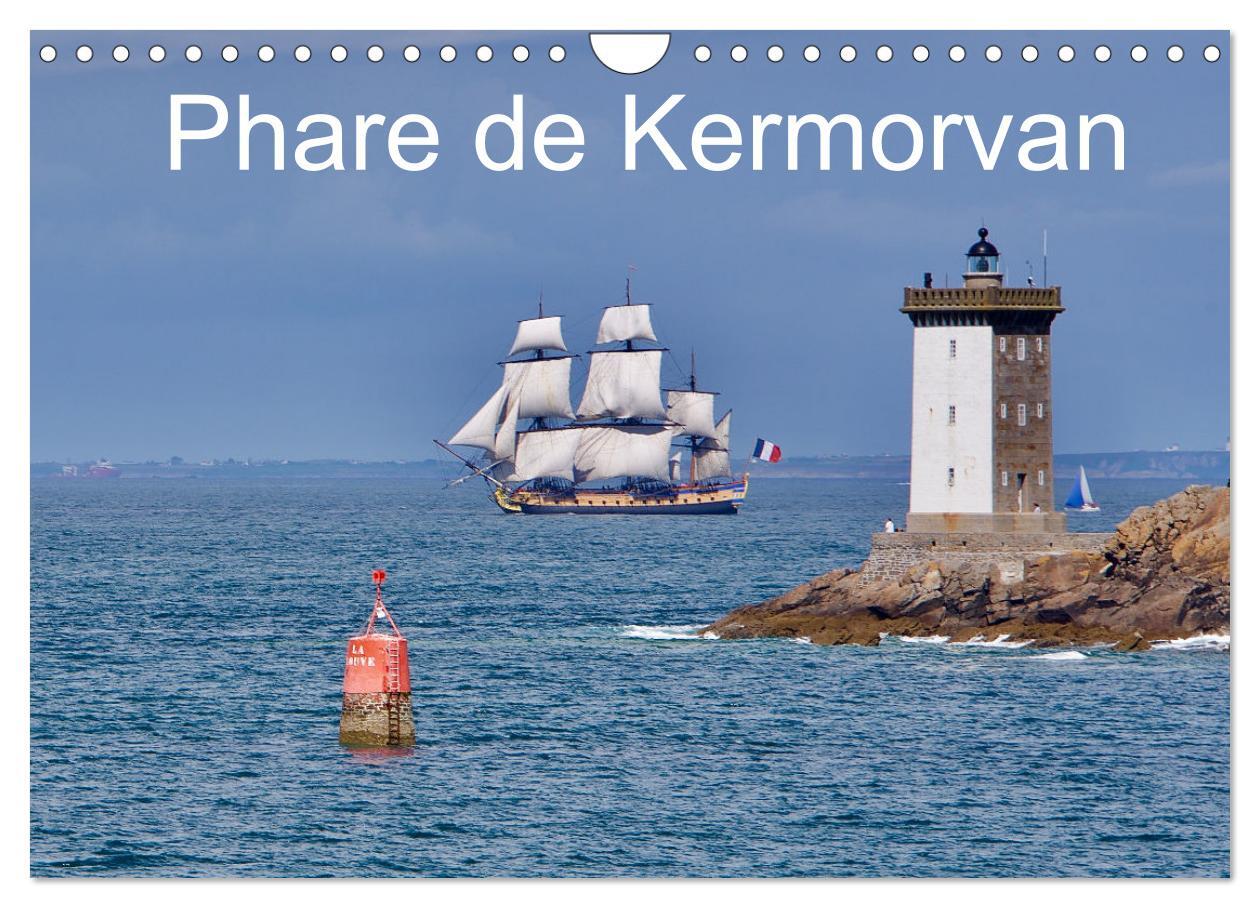 Phare de Kermorvan (Calendrier mural 2024 DIN A4 vertical), CALVENDO calendrier mensuel