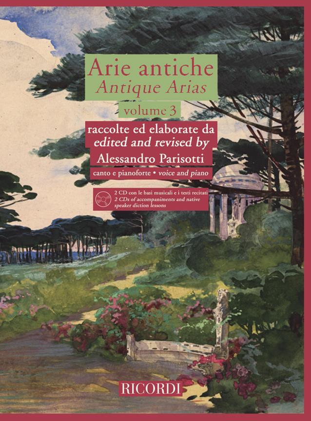ARIE ANTICHE VOLUME 3 - CHANT ET PIANO - AVEC SUPPORT AUDIO