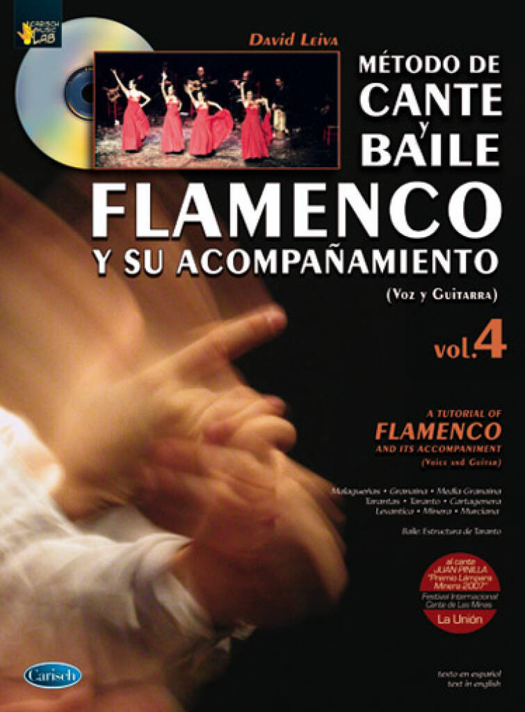 DAVID LEIVA : METODO DE CANTE Y BAILE FLAMENCO Y SU ACOMPANAMIENTO 4 (VOIX ET GUITARE) + CD
