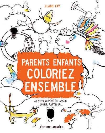Parents enfants coloriez ensemble