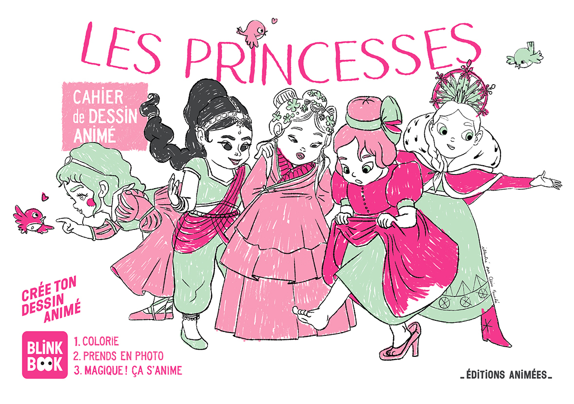 Les Princesses Cahier de Dessin Animé