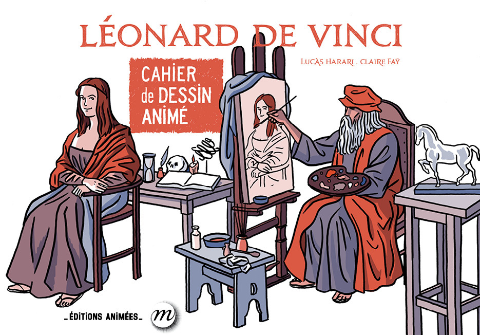 Leonard de Vinci Cahier de Dessin Animé