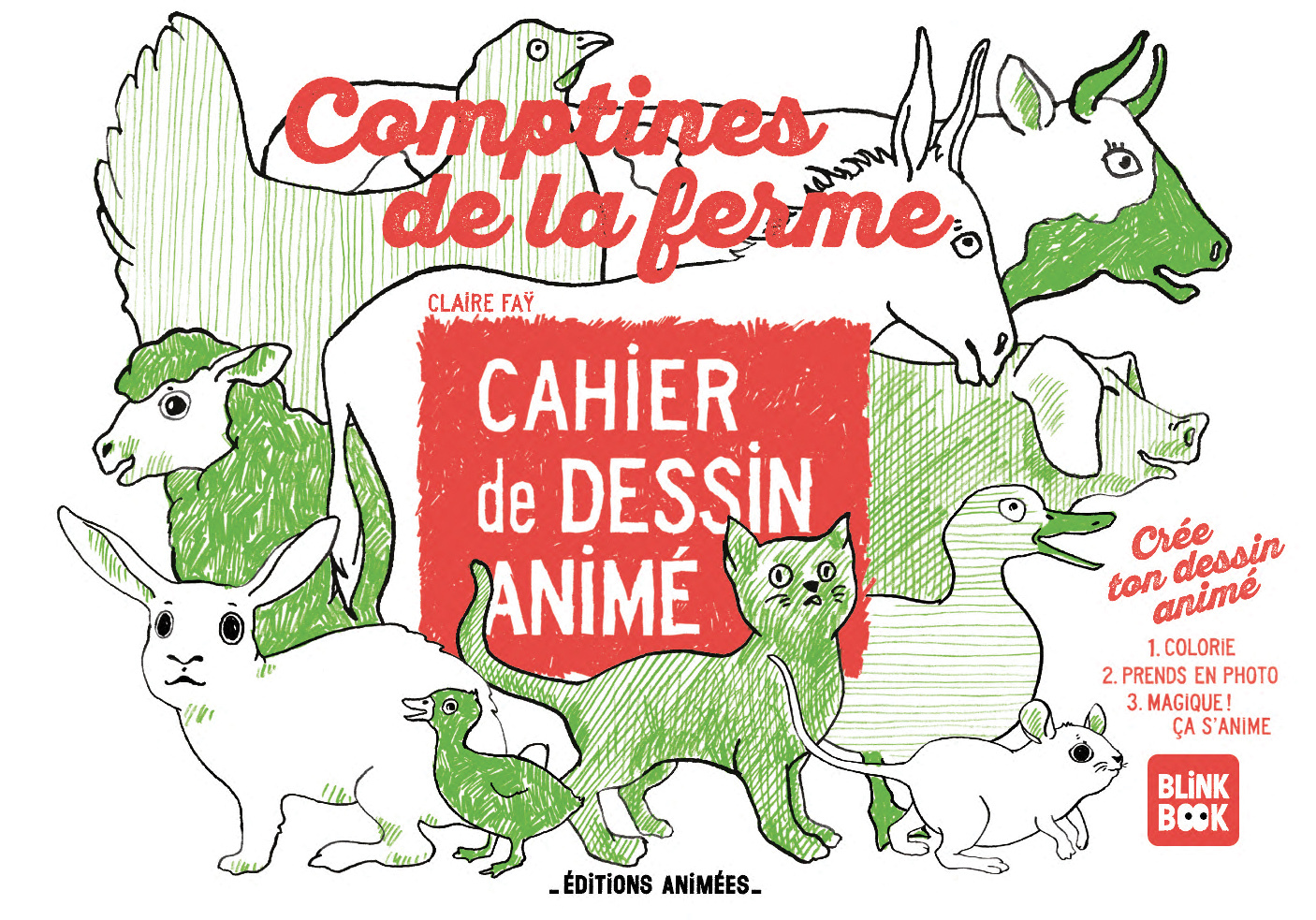 Les Comptines de la Ferme Cahier de Dessin Animé