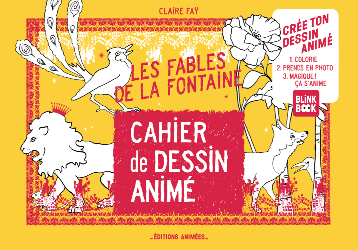 Les Fables de La Fontaine Cahier de Dessin Animé