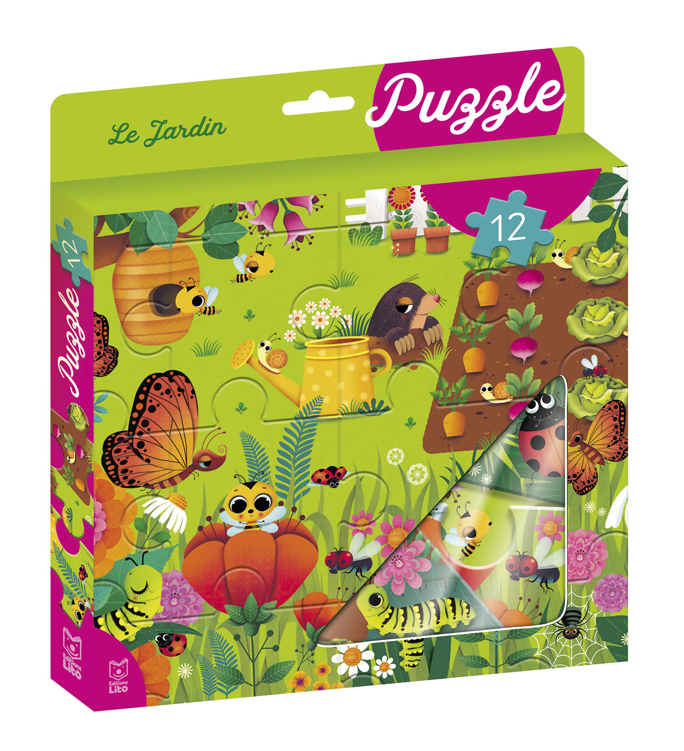MA BOITE A PUZZLE 12P JARDIN
