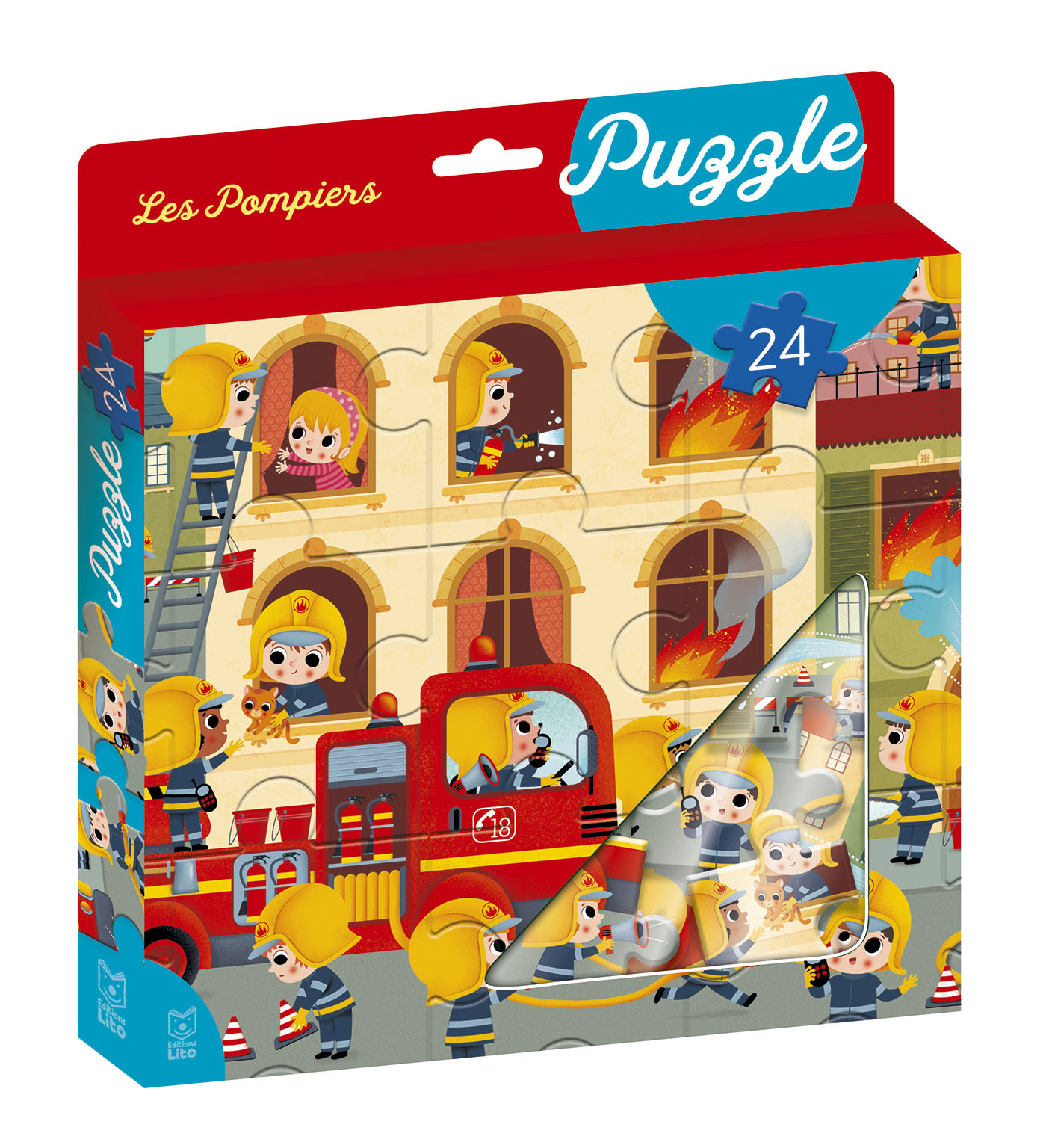 MA BOITE A PUZZLE24P POMPIERS
