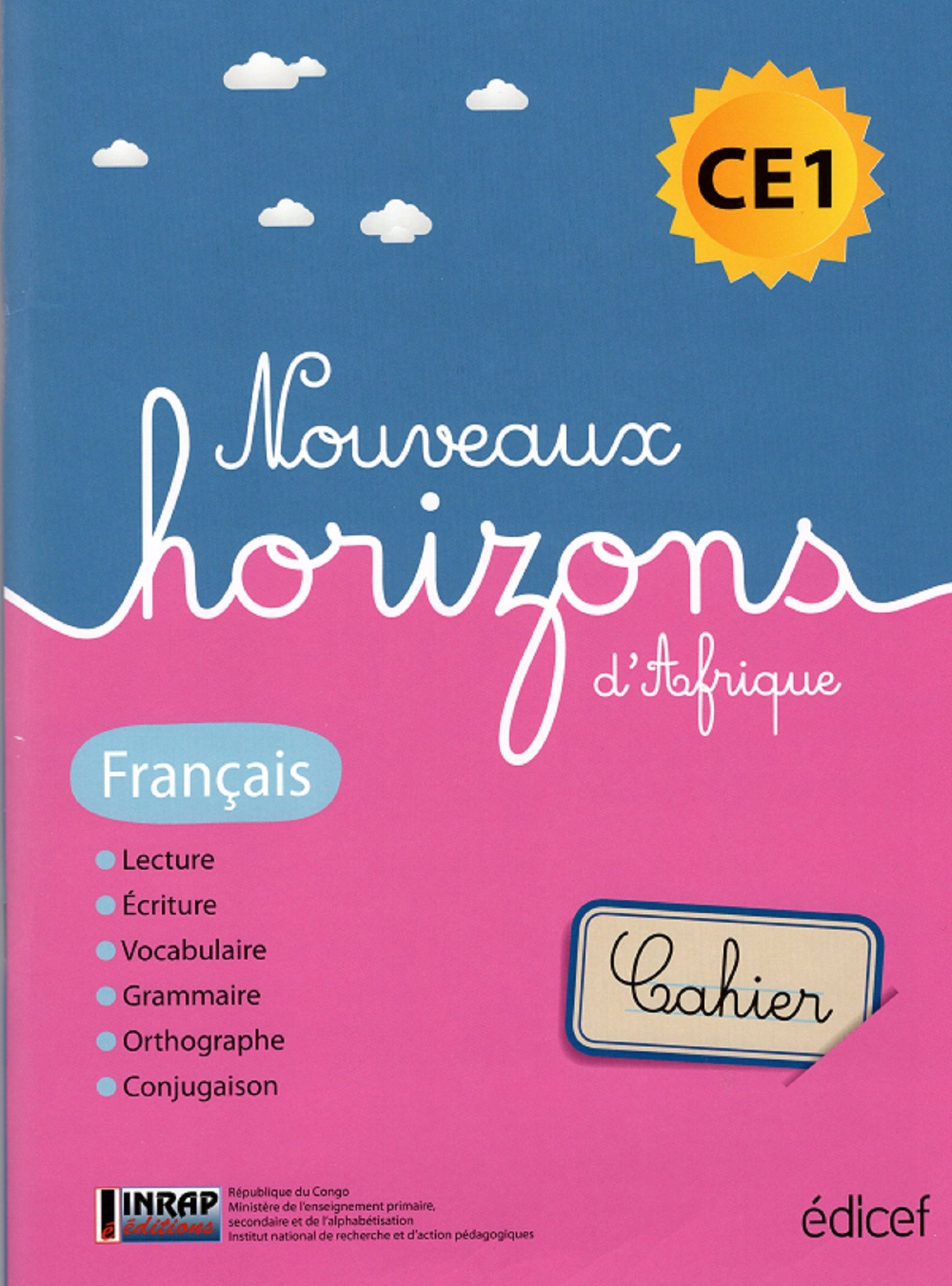 Nouveaux Horizons d'Afrique Français CE1 Congo B Cahier