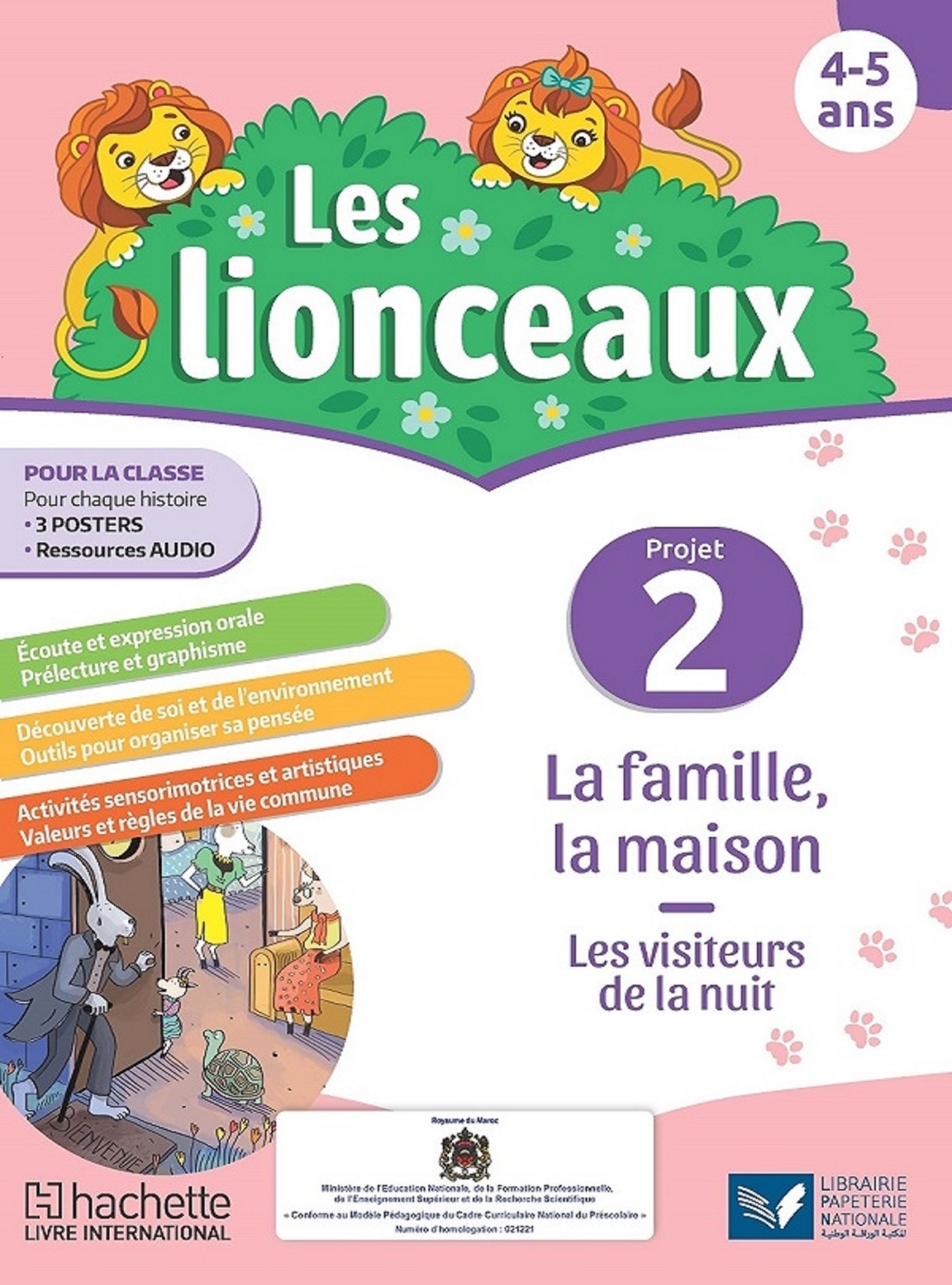 Les lionceaux Maternelle moyenne section en français Livre 2