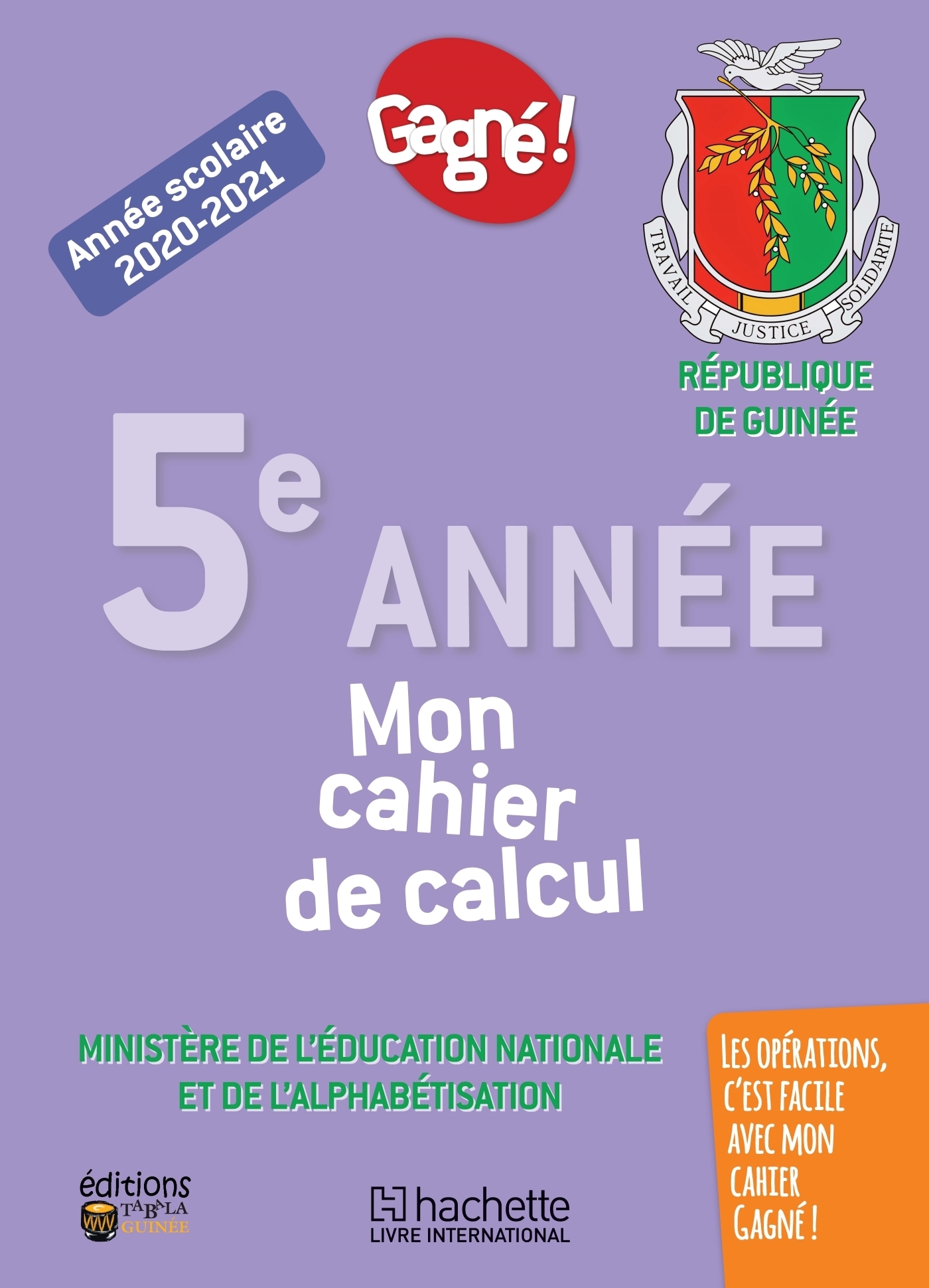 Gagné ! Cahier de calcul 5ème Année primaire