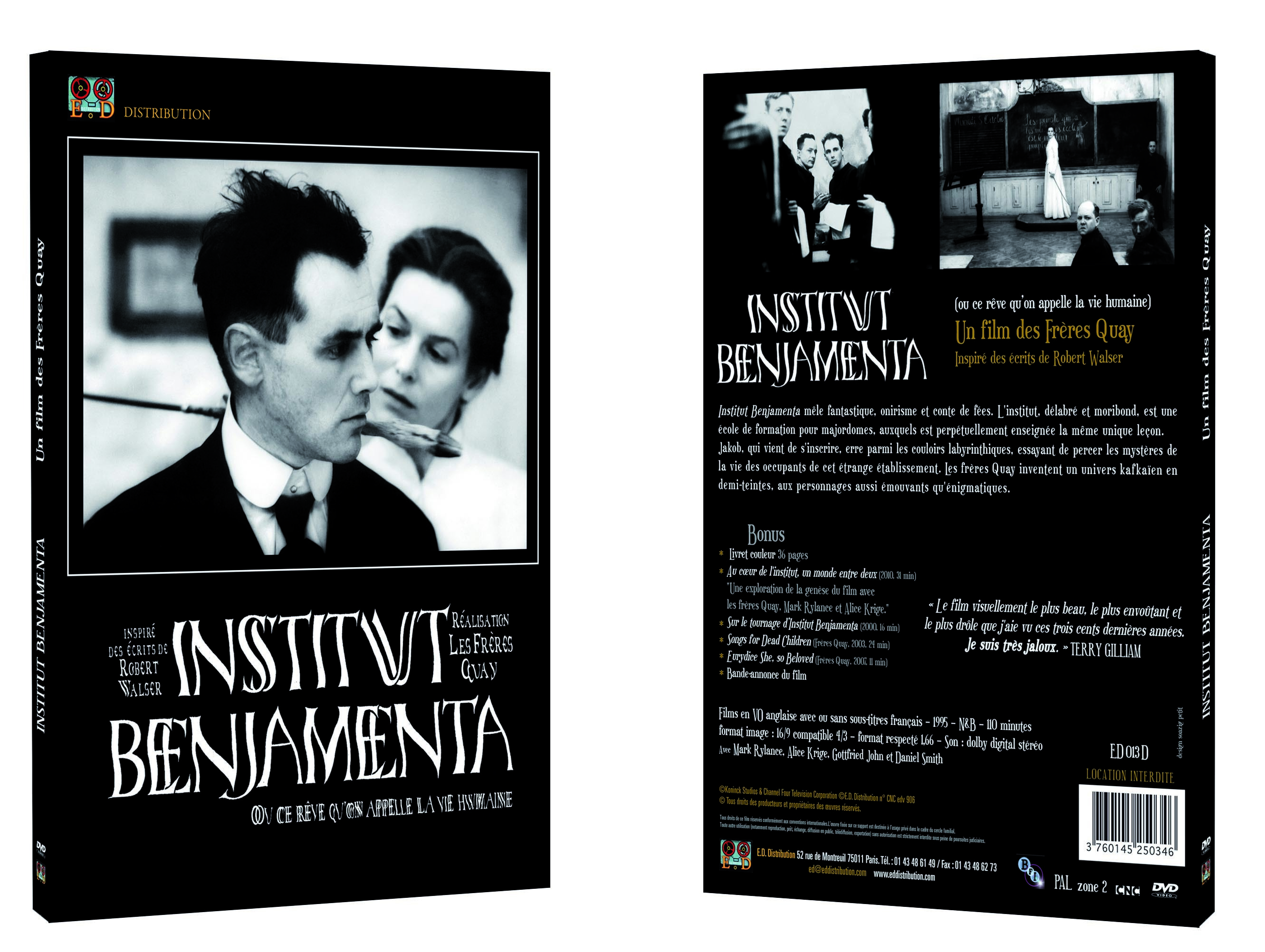 INSTITUT BENJAMENTA - DVD  FRERES QUAY