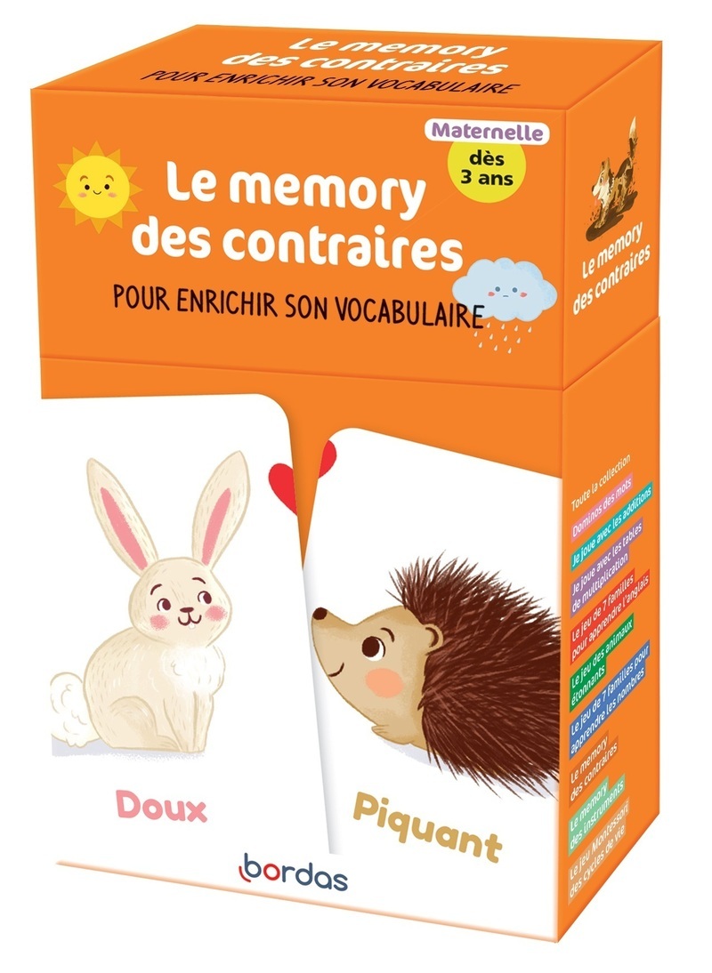 Le memory des contraires - Pour enrichir son vocabulaire