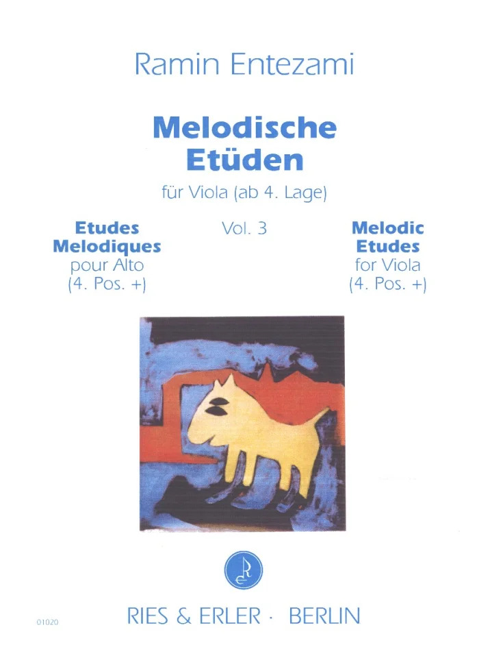 RAMIN ENTEZAMI : MELODISCHE ETUDEN FUR VIOLA VOL. 3 - EUDES MELODIQUES POUR ALTO - 3