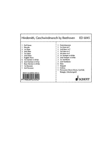 "Geschwindmarsch" by Beethoven