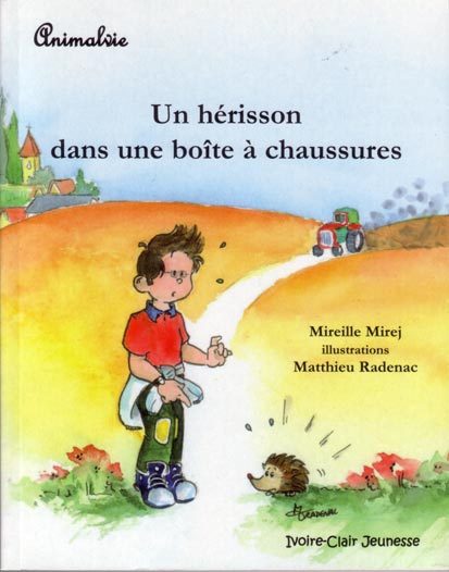 Un hérisson dans une boite à chaussures