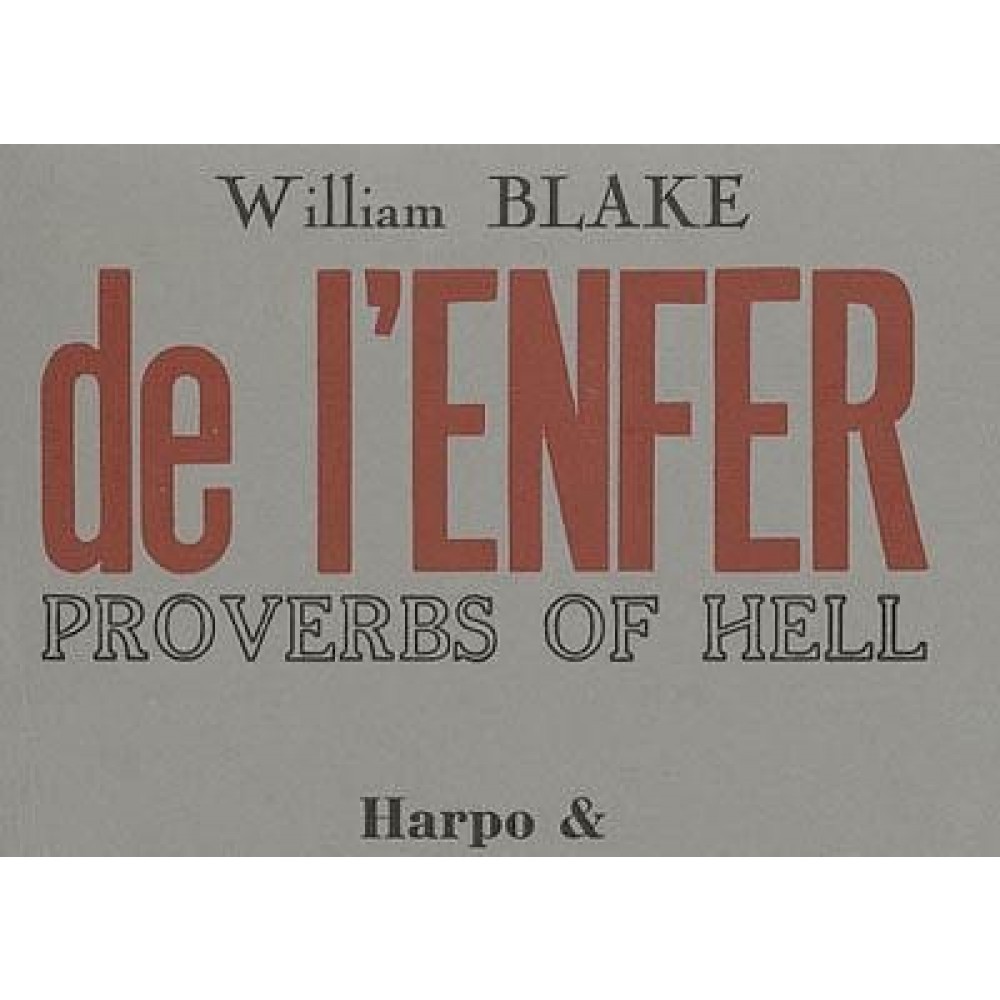 PROVERBES DE L'ENFER (NOUVELLE EDITION)