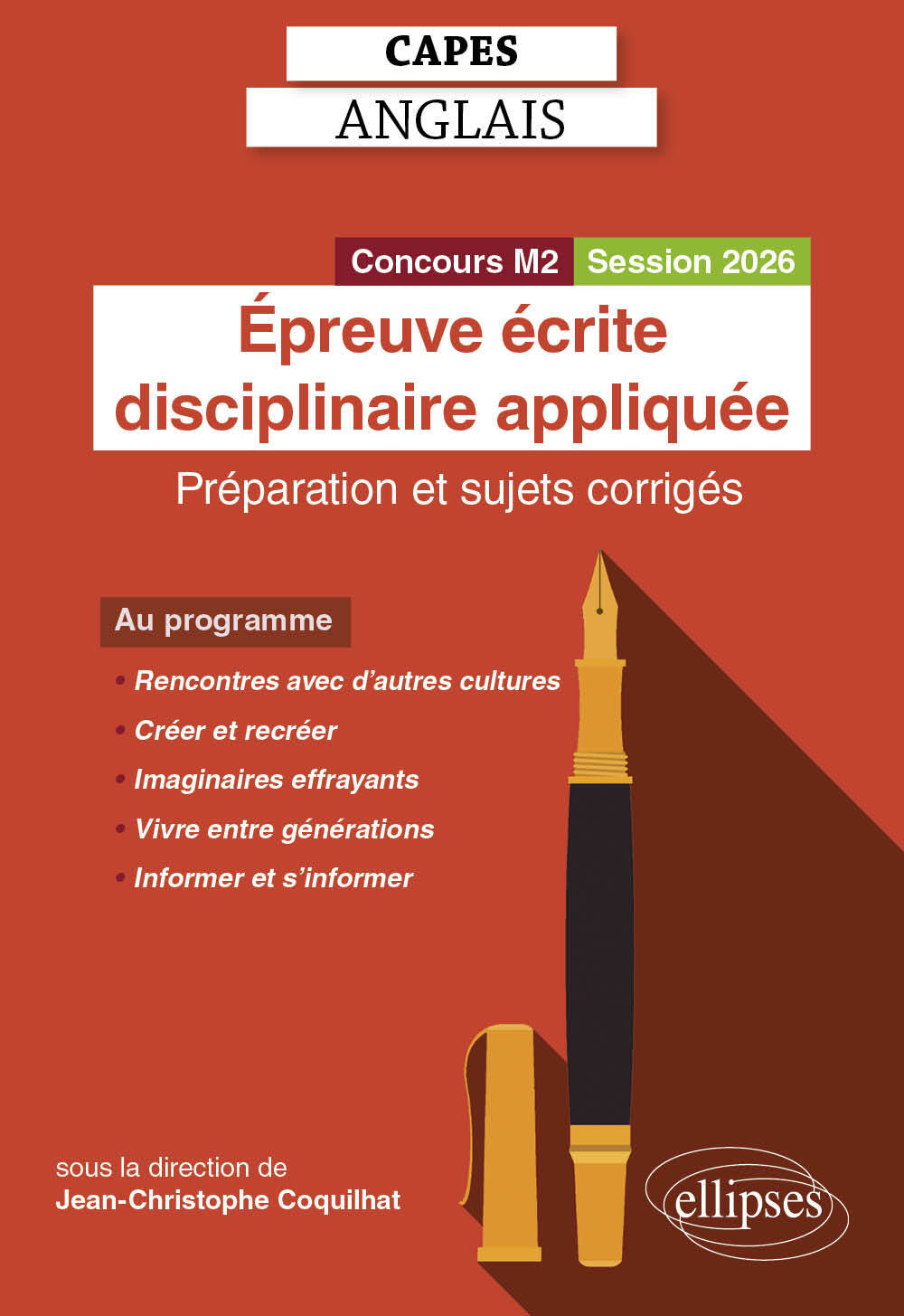 CAPES Anglais 2026 - Épreuve écrite disciplinaire appliquée