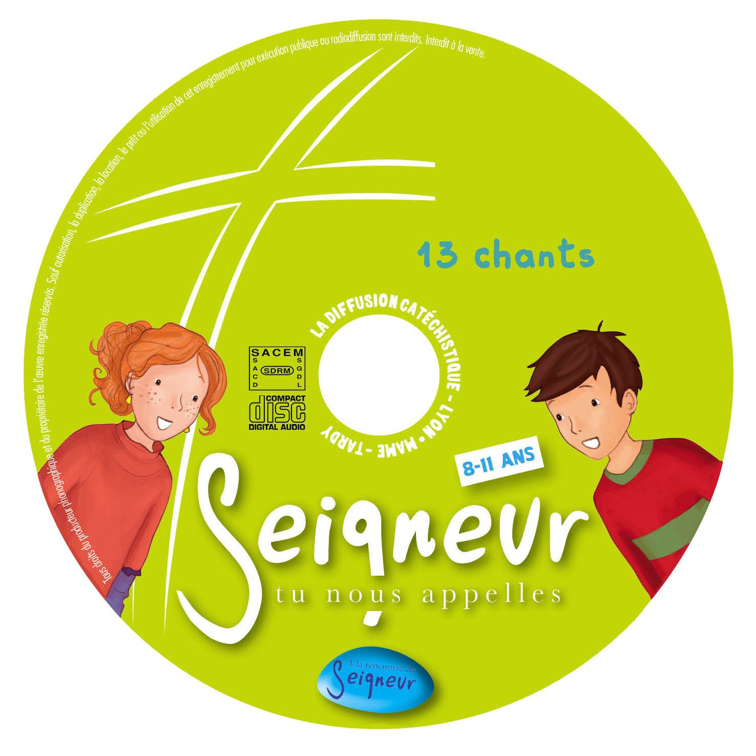 8-11 ans - Compilation 13 chants (CD enfant)
