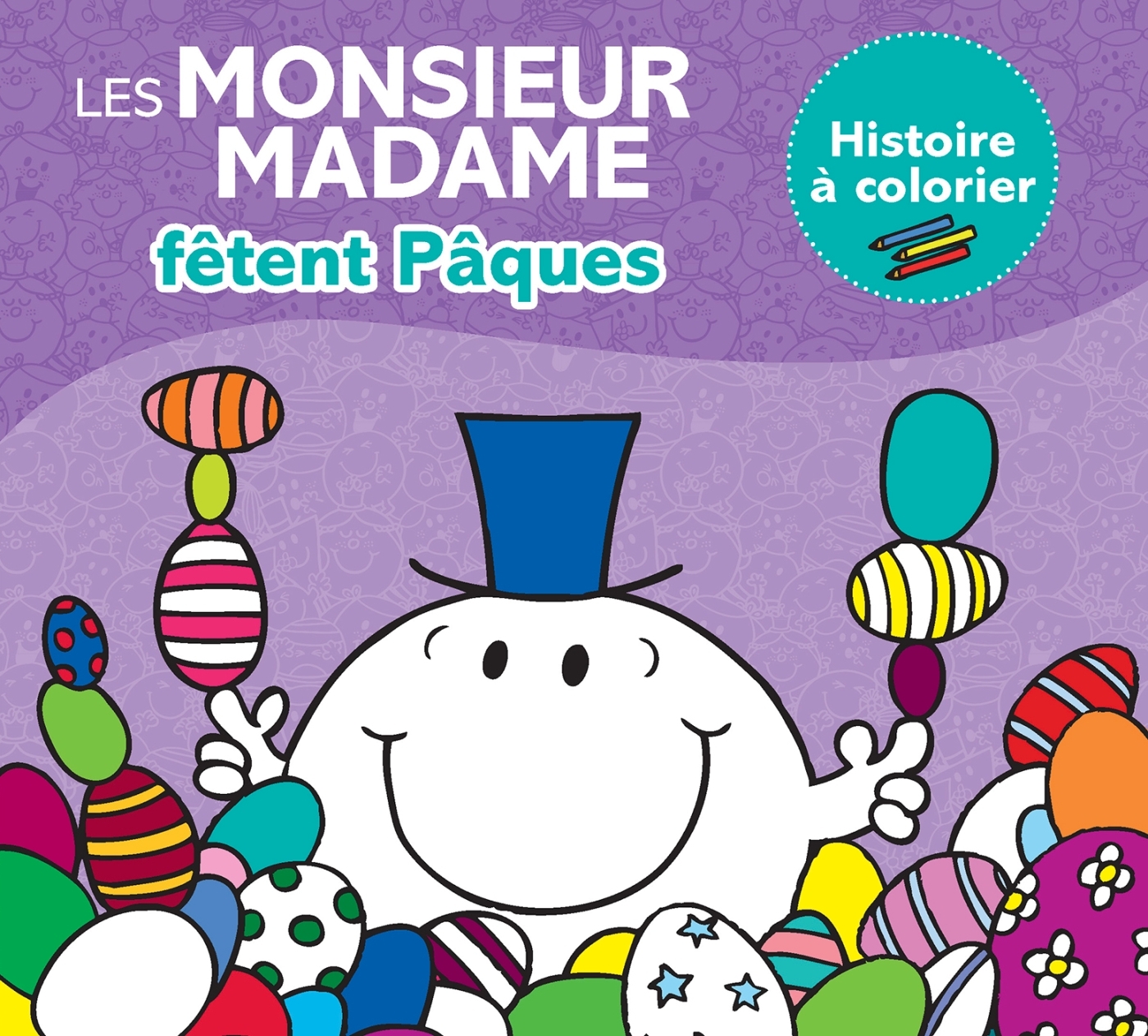 Monsieur Madame - Histoire à colorier "Pâques"