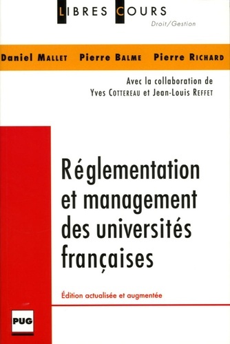 REGLEMENTS ET MANAGEMENT DES UNIVERSITES FRANCAISES