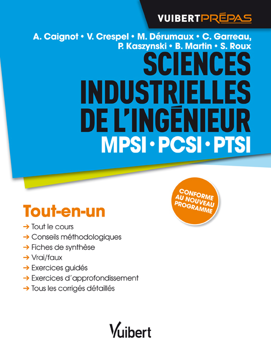 Sciences industrielles de l'ingénieur MPSI-PCSI-PTSI