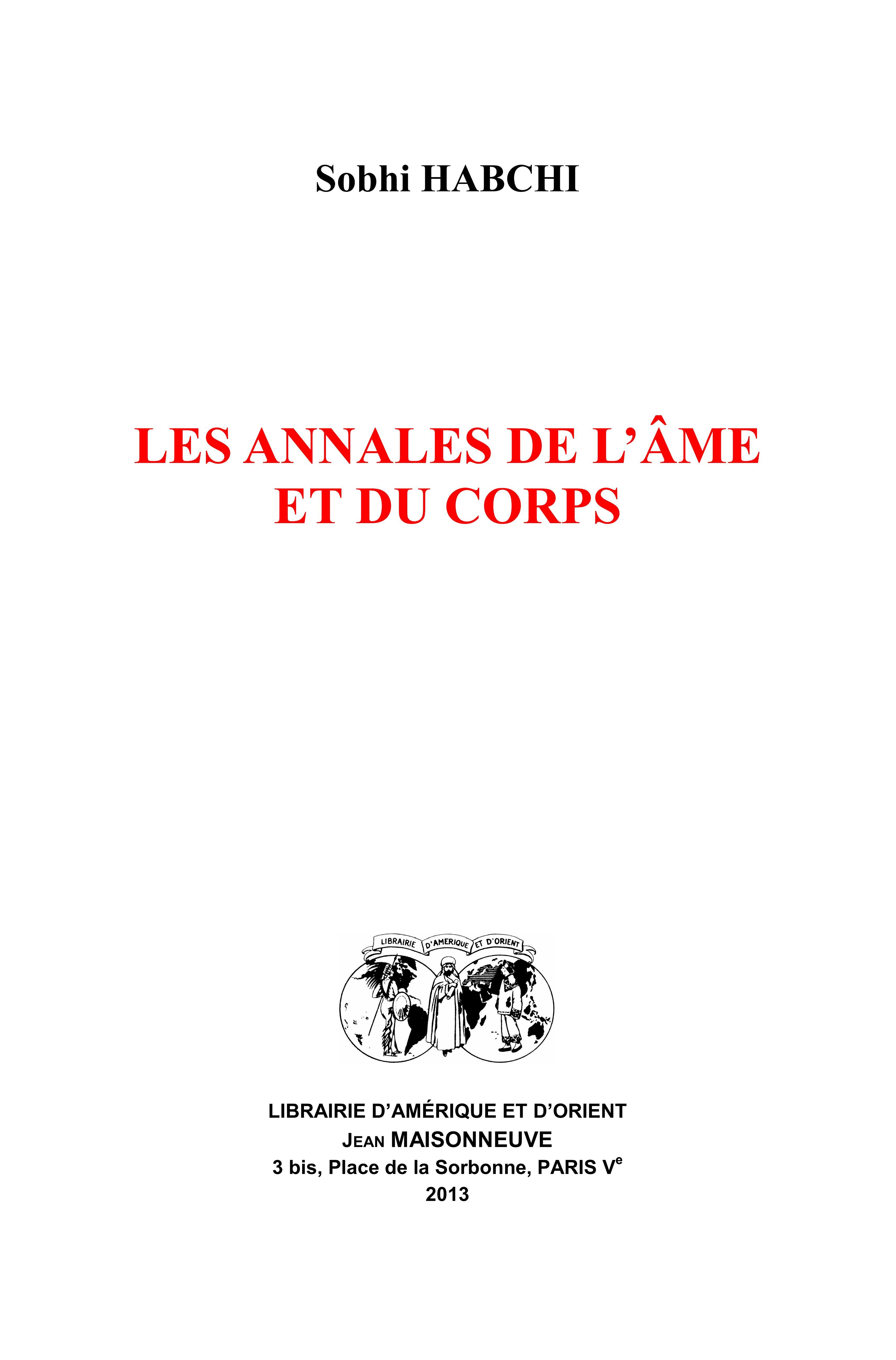 Les Annales de l'âme et du corps