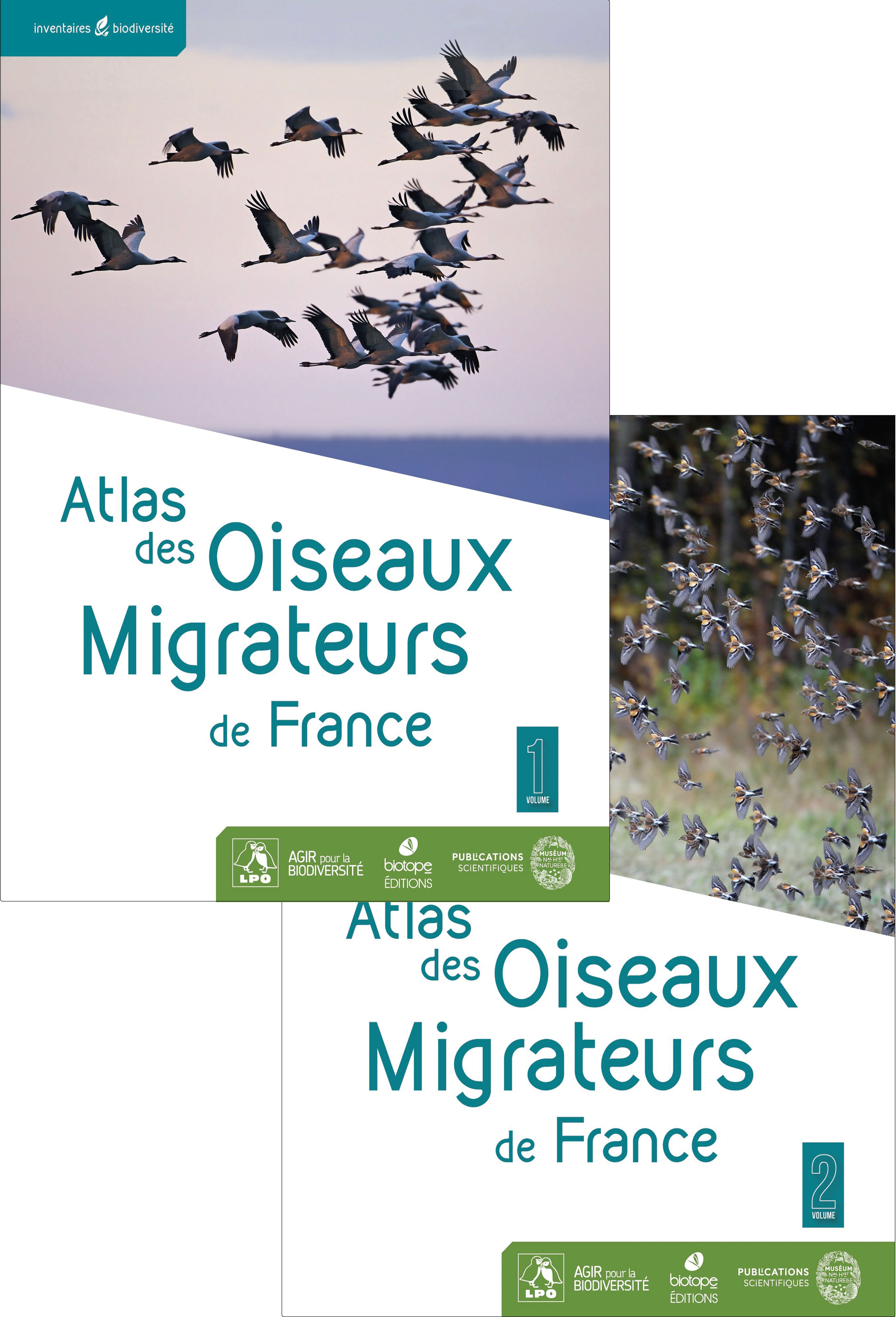 Atlas des Oiseaux Migrateurs de France (2 volumes)