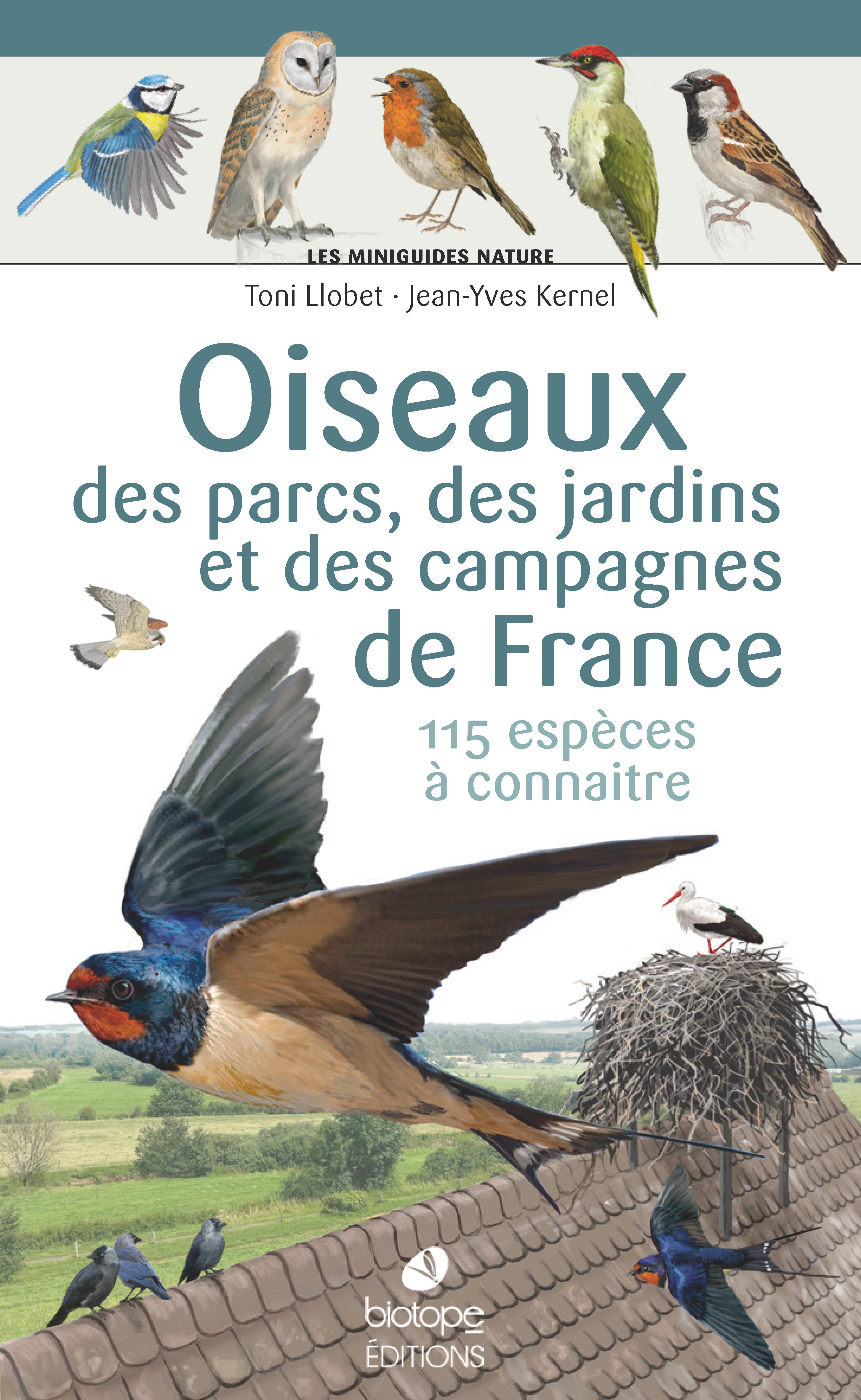 Les miniguides nature - Oiseaux des parcs, des jardins et des campagnes de France