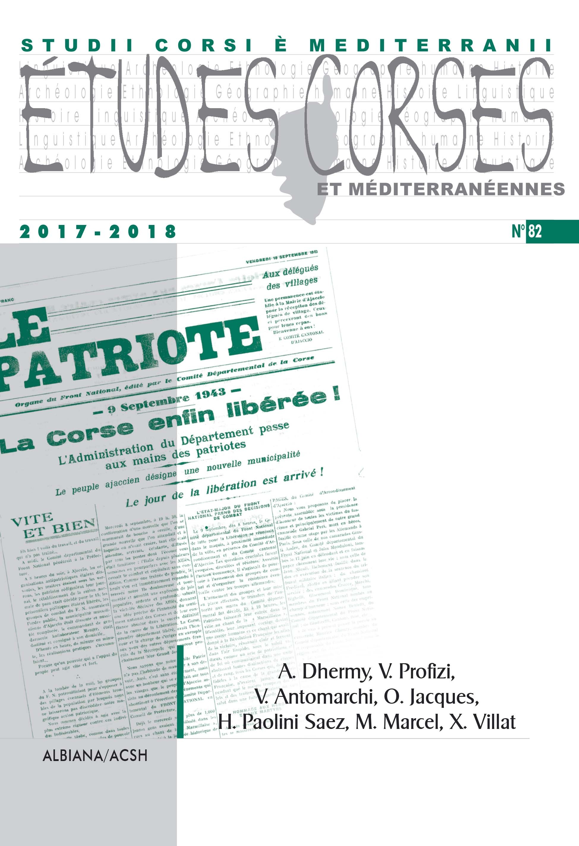 Études corses n°82