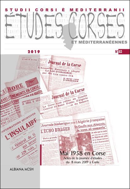 Études corses n° 83
