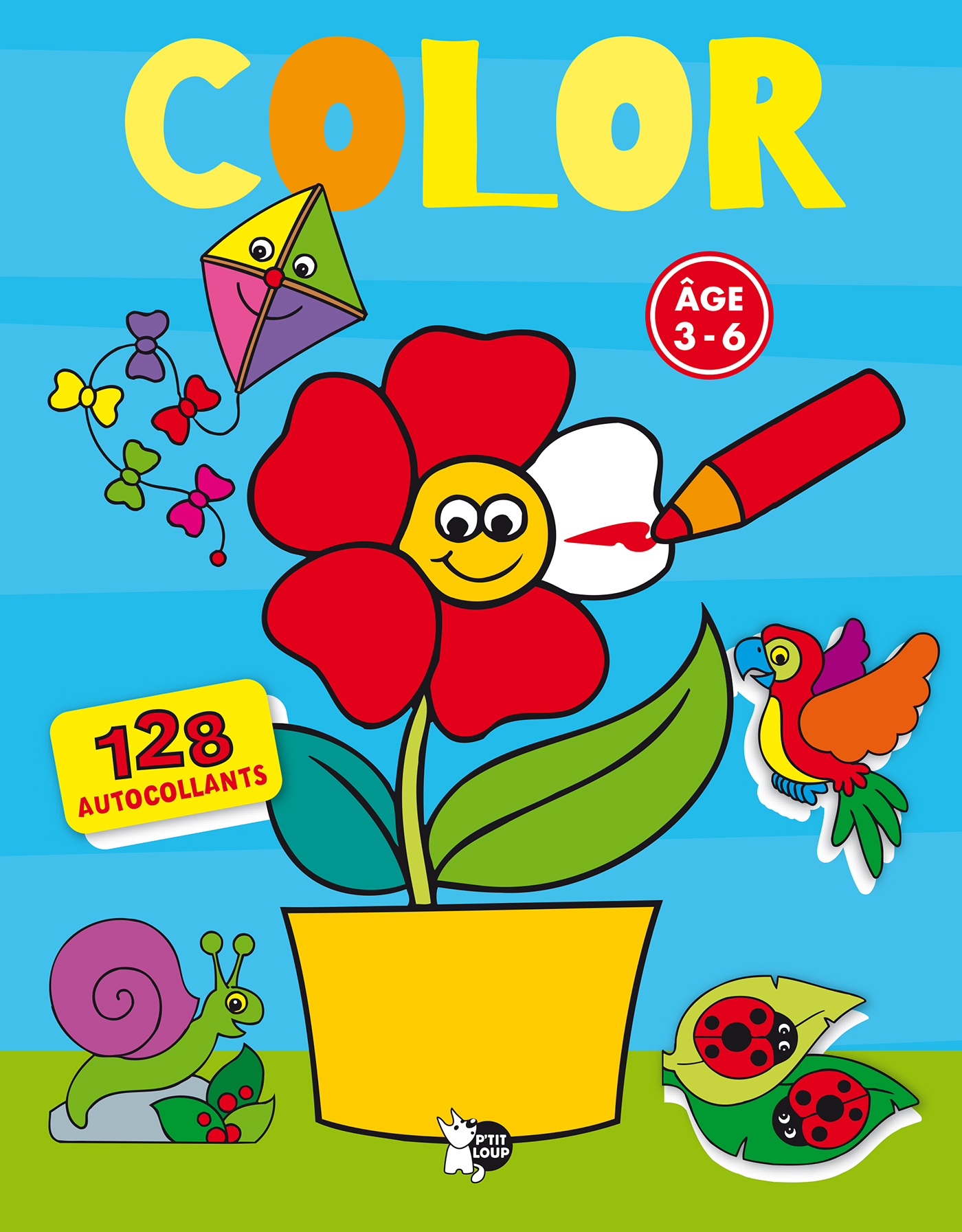 Color avec autocollants - 3-6 ans - Vol 1