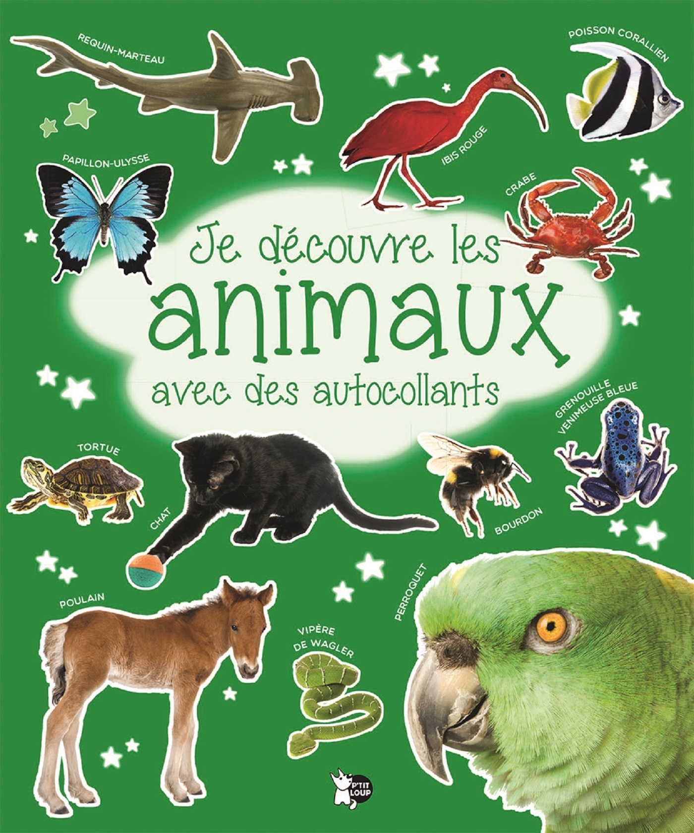 Je découvre les animaux avec des autocollants