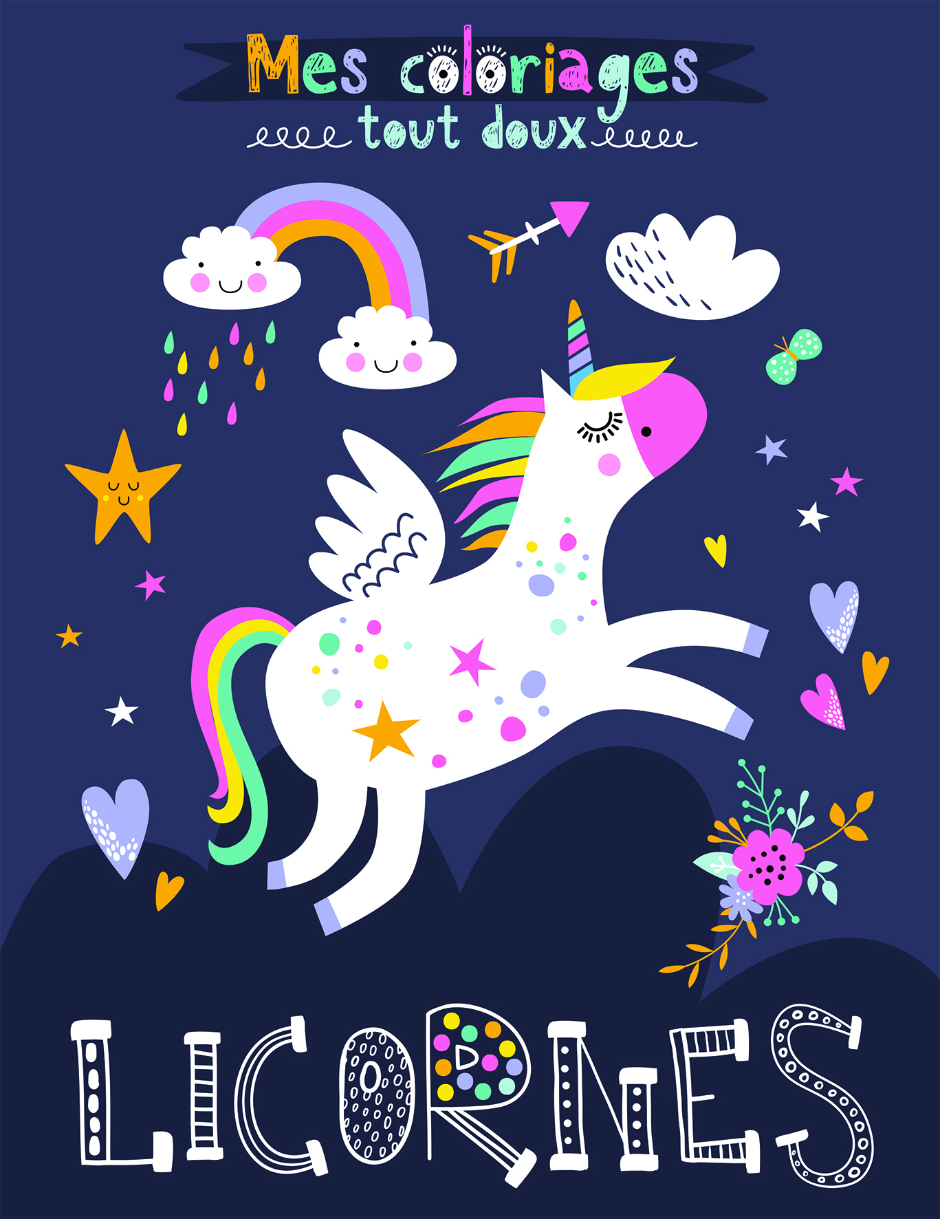 Licornes à colorier