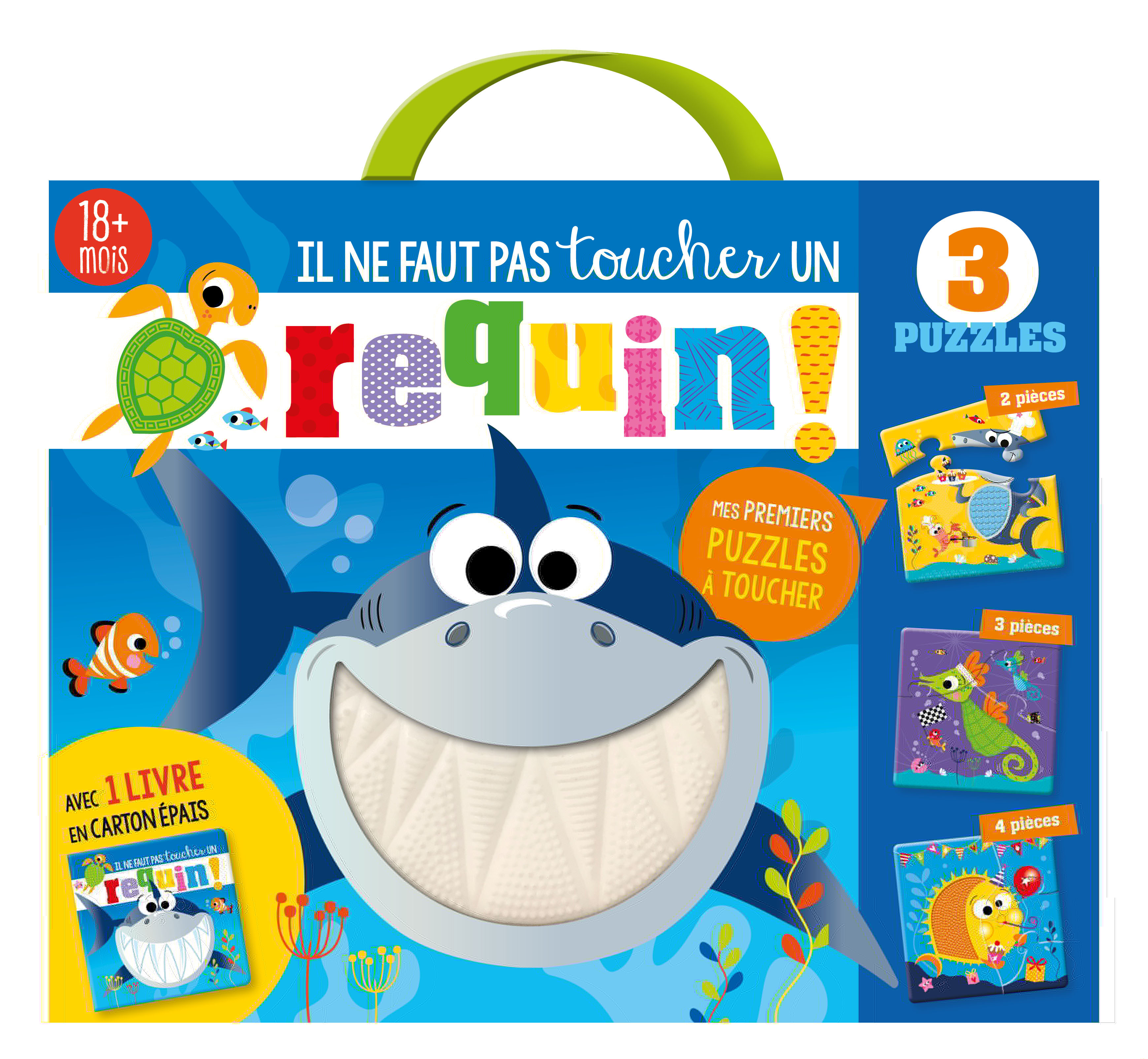 IL NE FAUT PAS TOUCHER... - UN REQUIN - COFFRET 3 PUZZLES