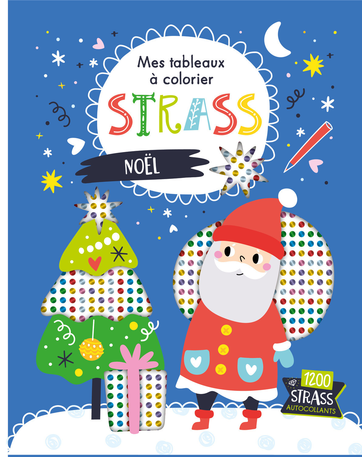 Mes tableaux à colorier strass - Noël