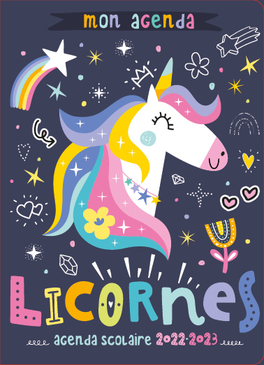 AGENDA SCOLAIRE 2022-2023   LICORNES