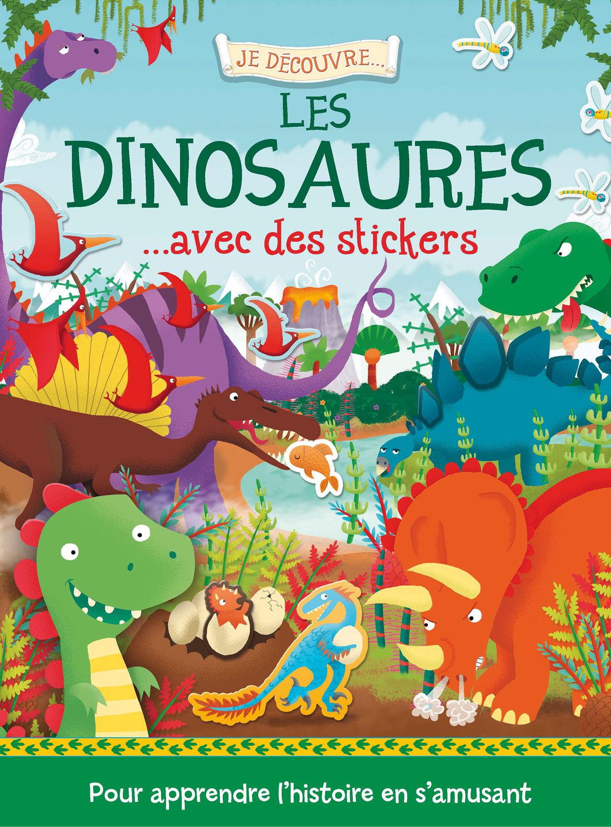 LES DINOSAURES AVEC DES STICKERS