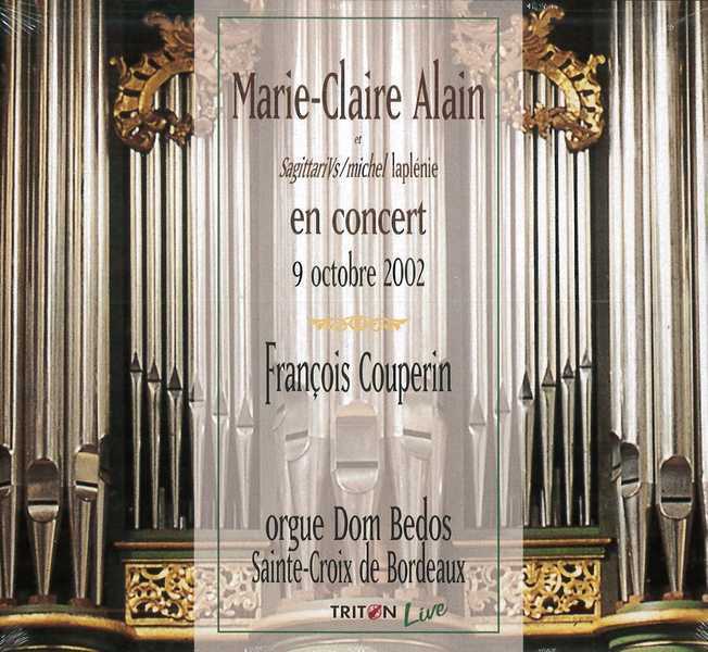 Marie-Claire Alain récital Bordeaux - CD