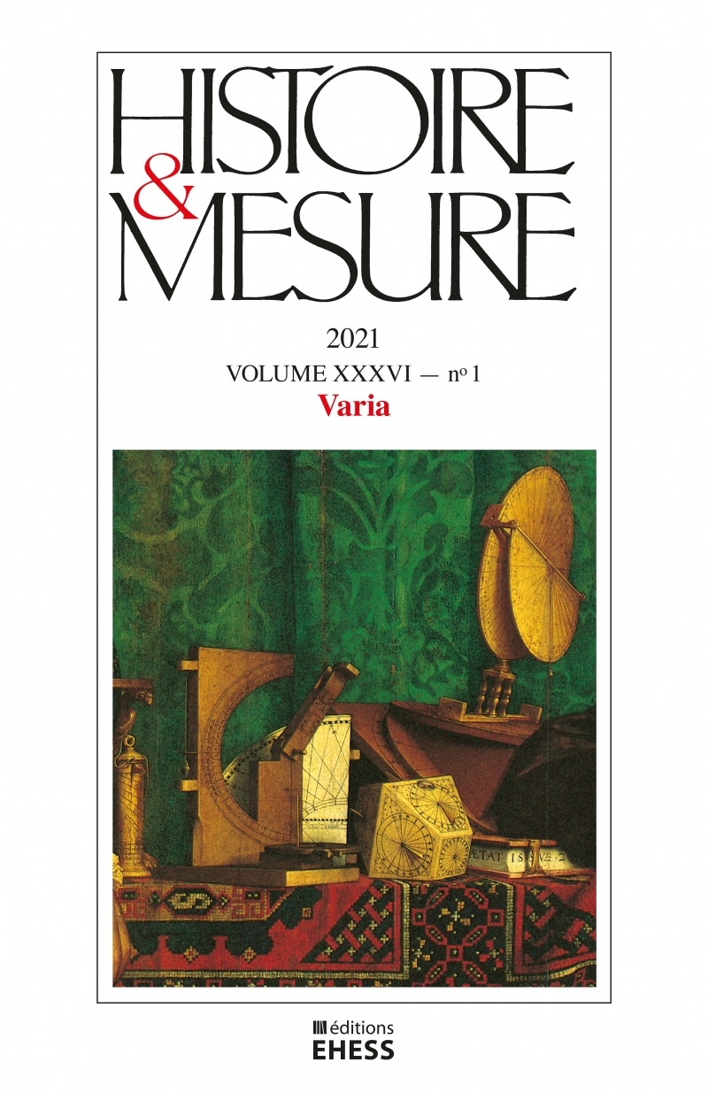 Histoire & Mesure n°36/1 - Varia