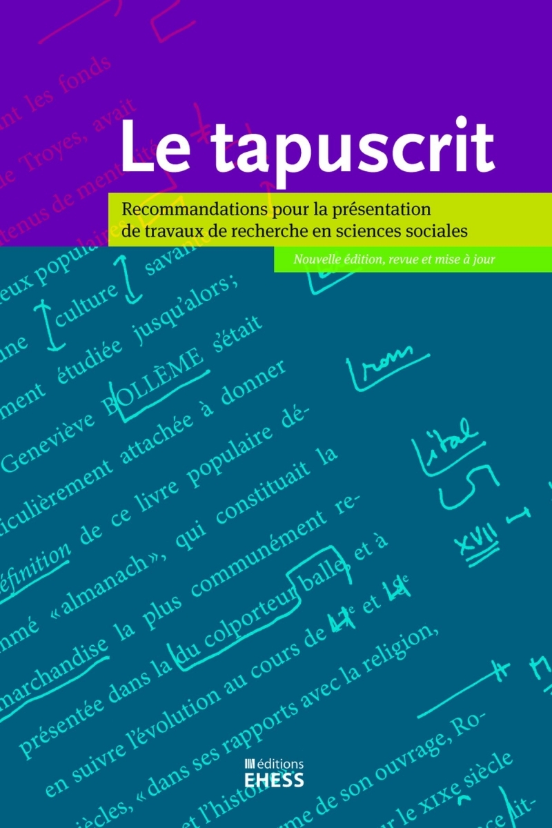 Tapuscrit - Recommandations pour la présentation  de travaux