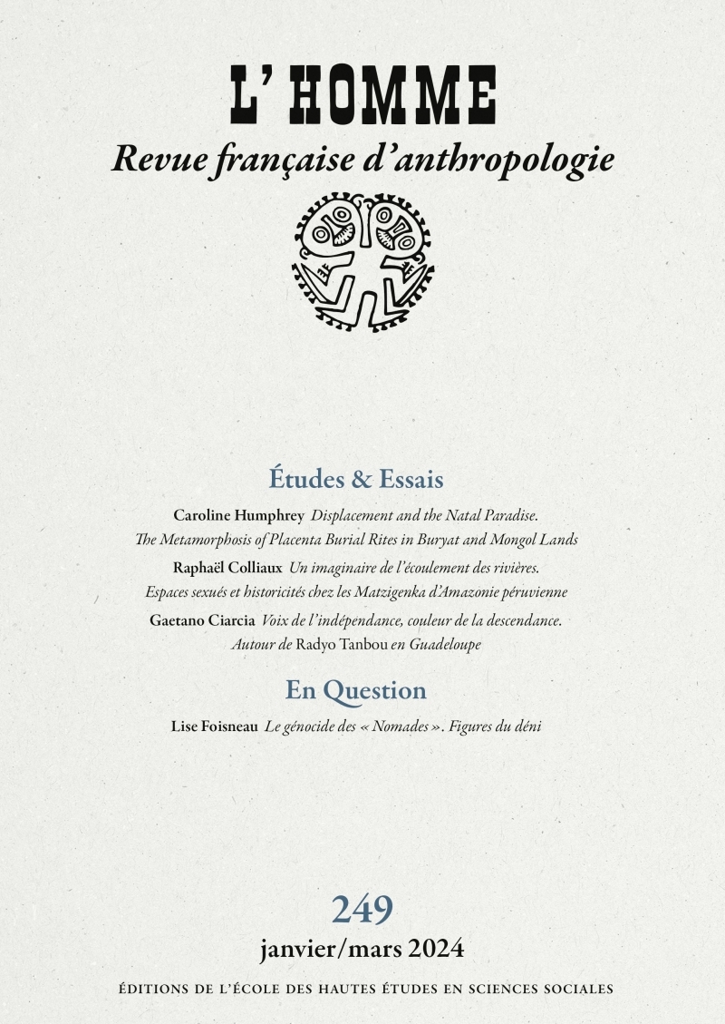 L'Homme n°249 - Varia
