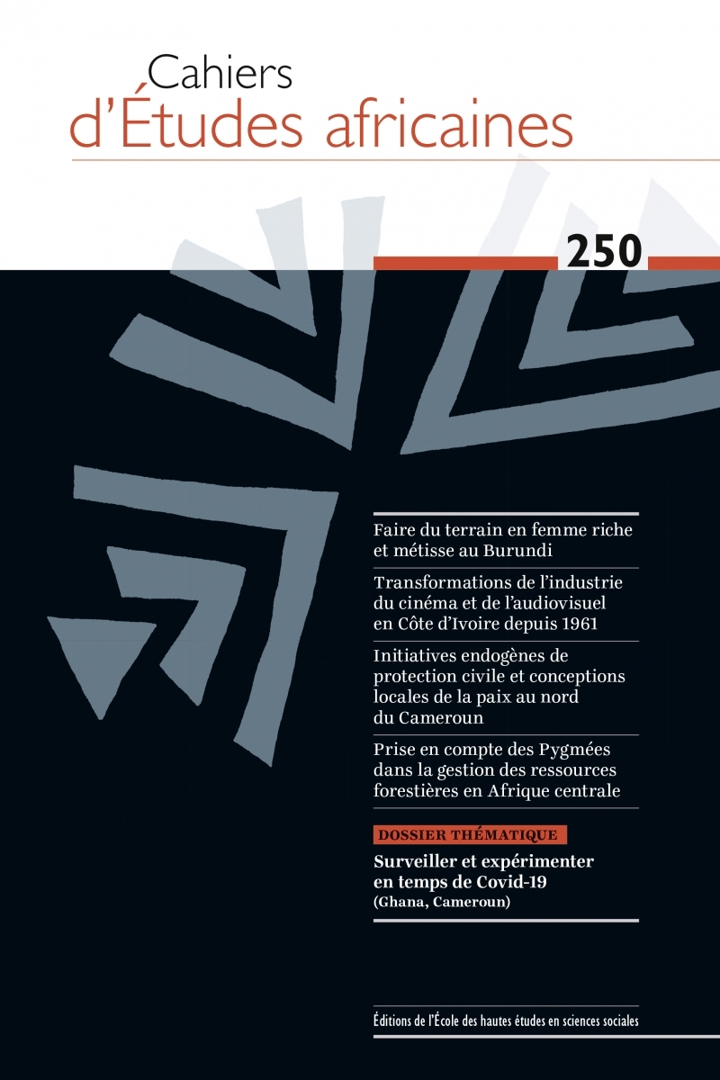Cahiers d'études africaines, n° 250