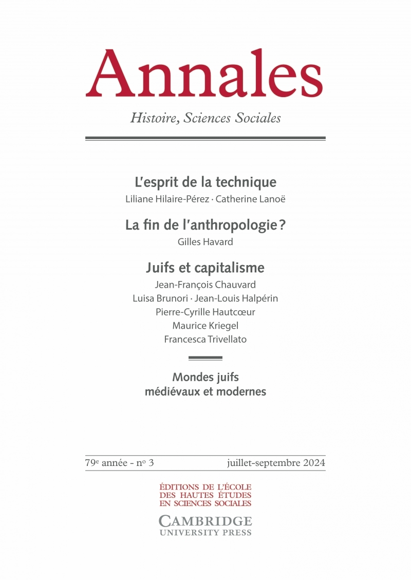 Annales Histoire, Sciences Sociales n° 3/2024 - Varia