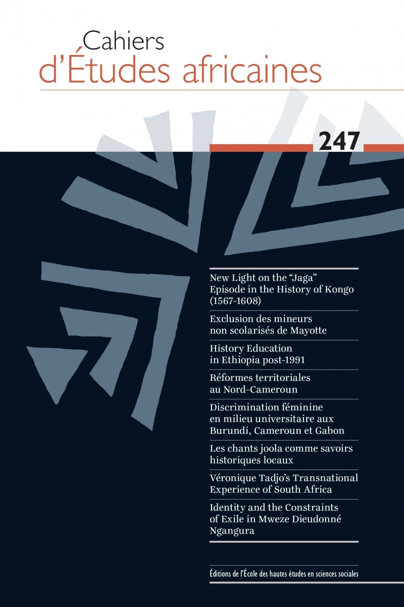 Cahiers d'Études africaines, n°247 - Varia