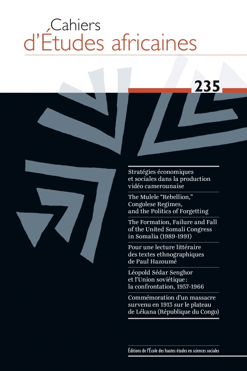Cahiers d'études africaines, n° 235 - Varia
