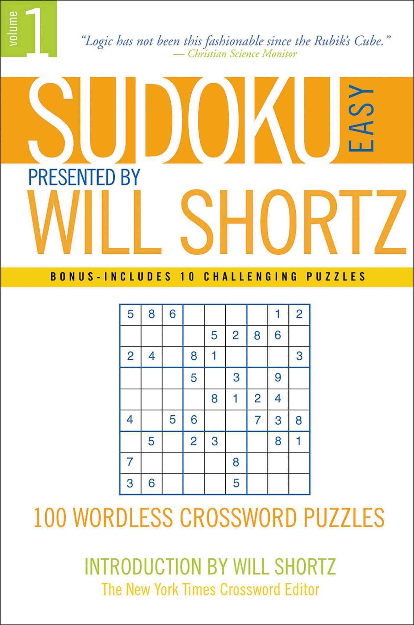 Sudoku : 100 Wordless Crossword Puzzles : V. 1. Easy