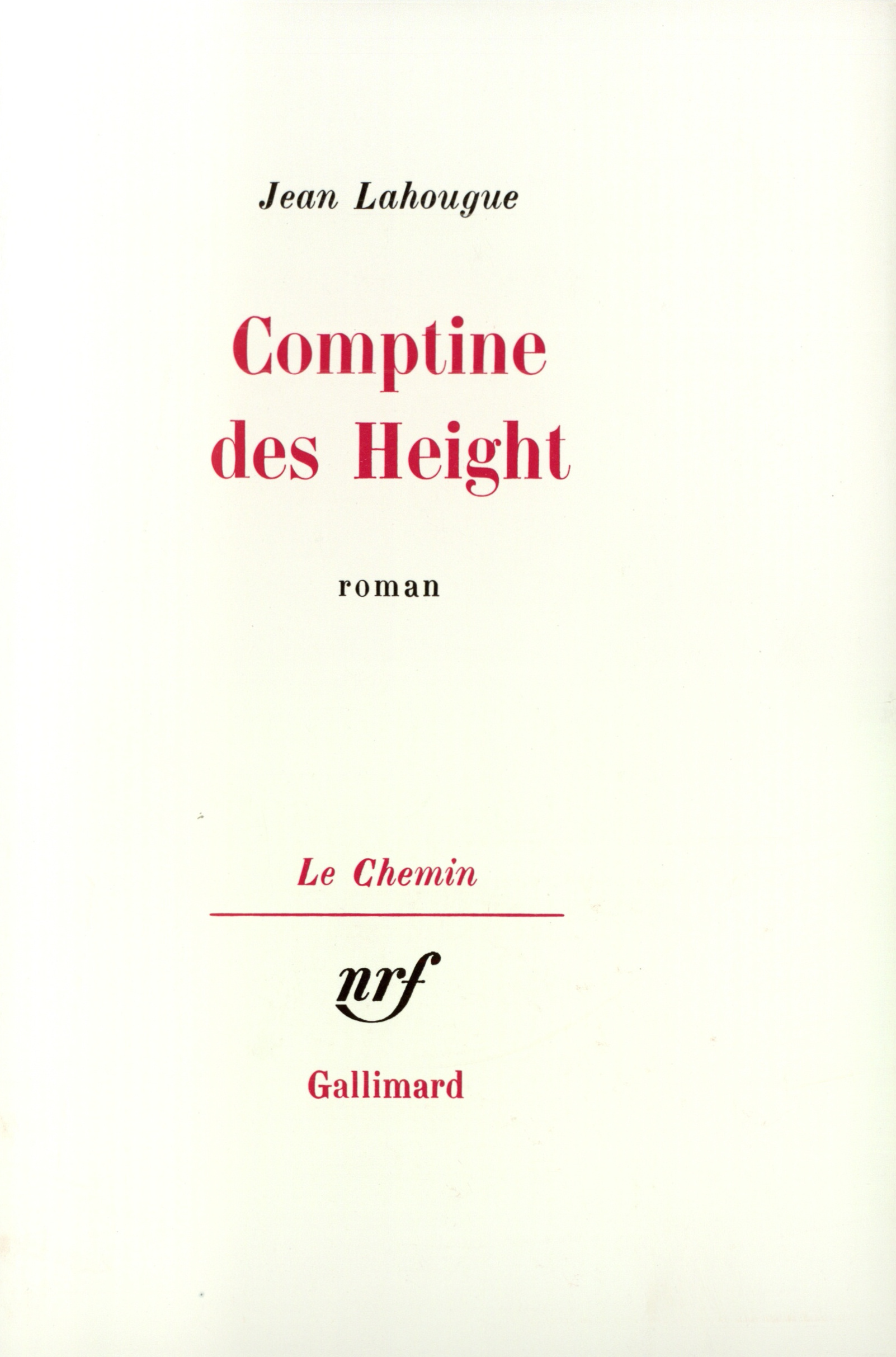 Comptine des Height