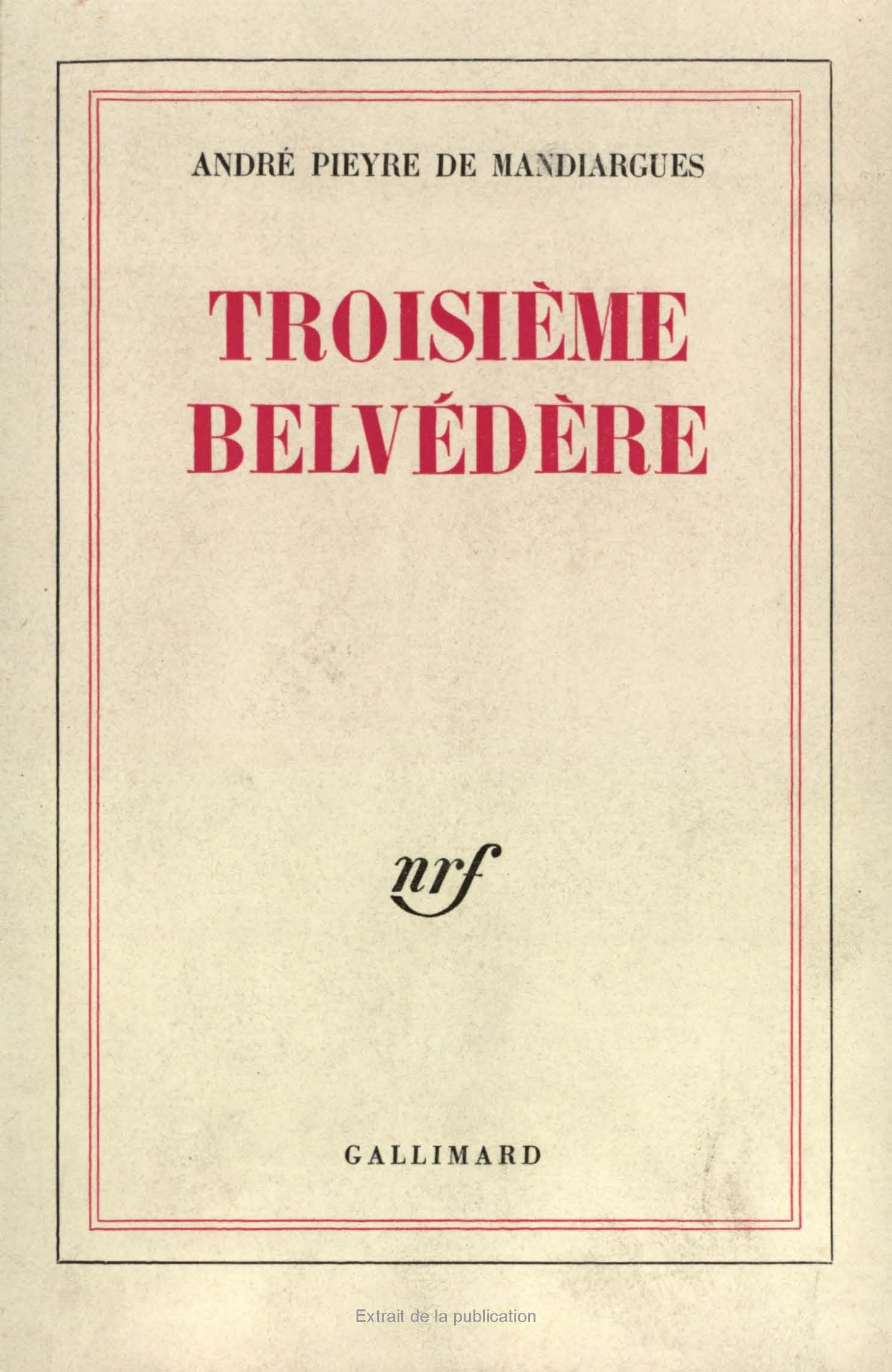 Troisième belvédère