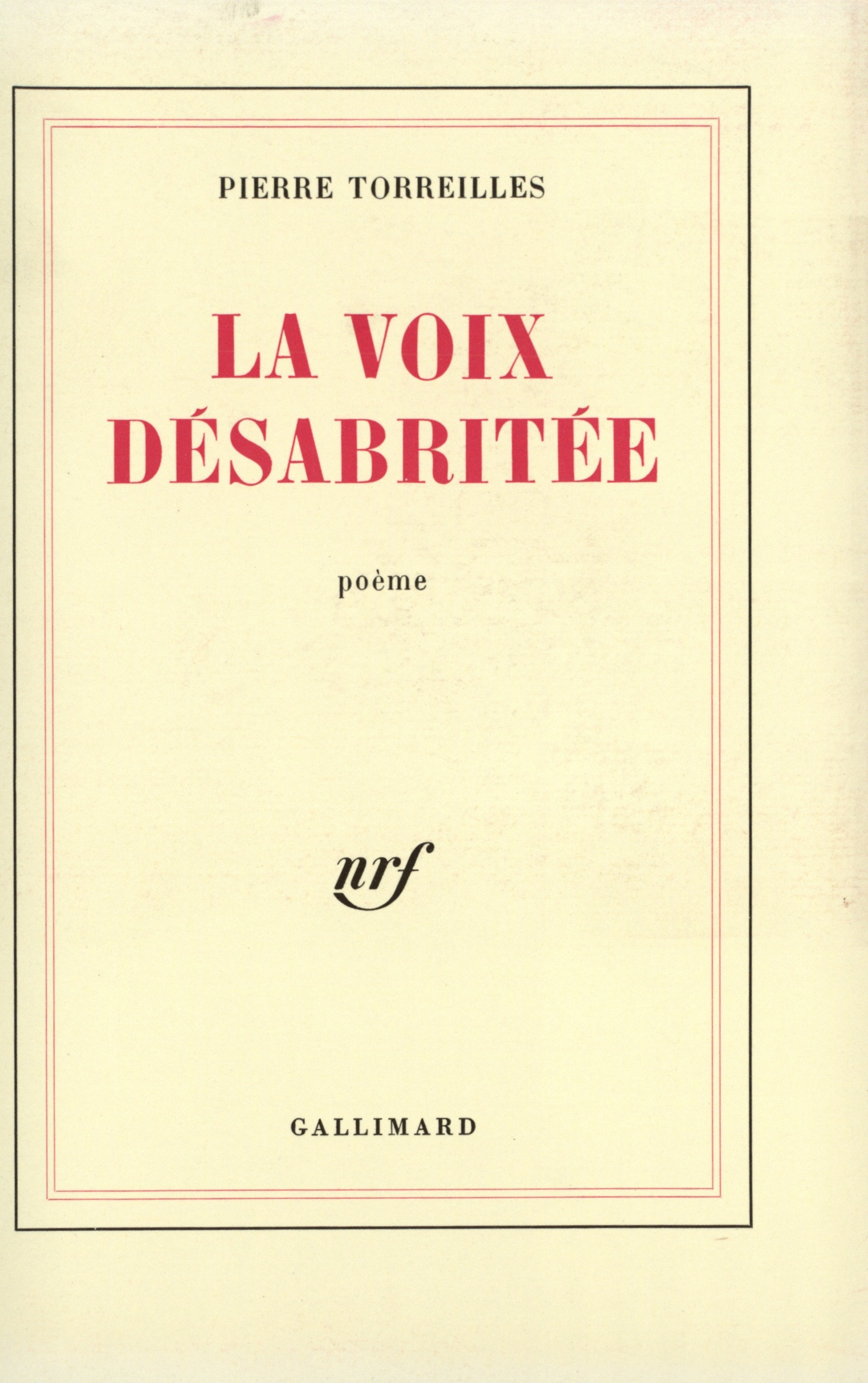 La voix désabritée